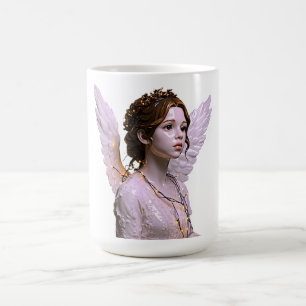 Caneca De Café Ilustração da Mulher Celestial