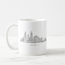 Ilustração da paisagem urbana de Chicago IL