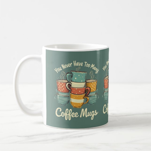 Caneca De Café Ilustração da pilha de café retrô (Esquerda)