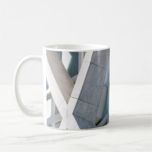 Caneca De Café Ilustração de abstrato de cor ordenada