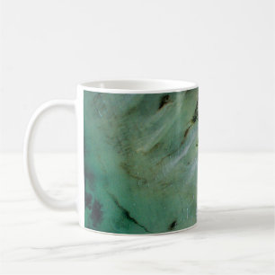 Caneca De Café Ilustração de abstrato de prata e ouro