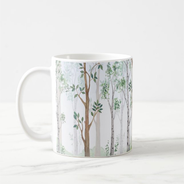 Caneca De Café Ilustração de aquarela — Floresta de fada. i Crian (Esquerda)
