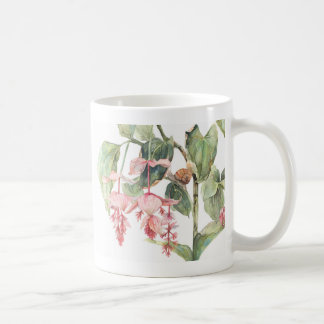 Caneca De Café Ilustração de Arte Botânica Medinilla