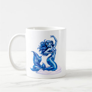 Caneca De Café Ilustração de Arte de Sereia