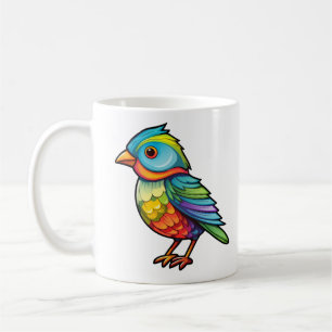Caneca De Café Ilustração de ave de desenho animado
