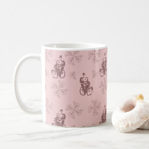 Caneca De Café Ilustração de Bicicleta Vintage Coffee Mug