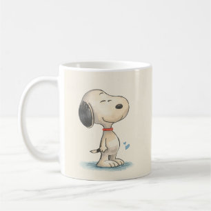 Caneca De Café Ilustração de cachorro Beagle em aquarela fofa
