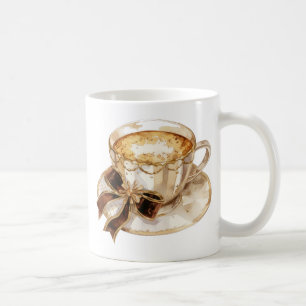 Caneca De Café Ilustração de café quente coquette castanho