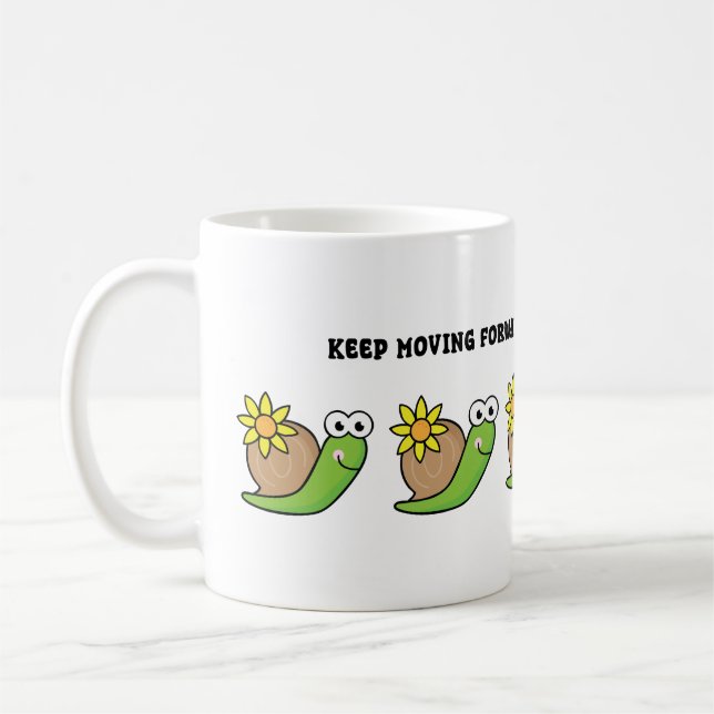 Caneca De Café Ilustração de Caracol Fofo | Presente Excêntrico d (Esquerda)