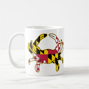 Caneca De Café Ilustração de Caranguejo de Sinalizador de Maryl