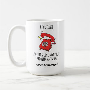 Caneca De Café Ilustração de Cartão de Retirada Vermelho Engraçad