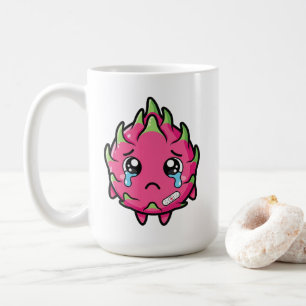 Caneca De Café Ilustração de desenho animado de fruta de dragão t