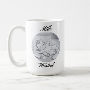 Caneca De Café Ilustração de desenho animado fofo de bebê com lei