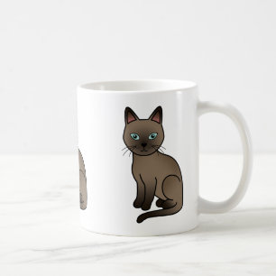Caneca De Café Ilustração de desenho animado fofo de gato Tonquin