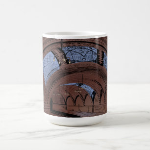 Caneca De Café Ilustração de Estação de Metrô NY Prefeitura Aband