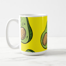 Caneca De Café Ilustração de Fruta Amarela Vibrante - Caprichosa