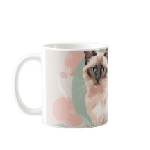 Ilustração de Gato de Pastel Elegante com Pino de 