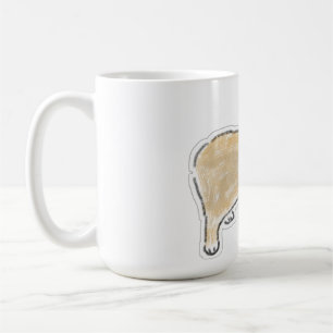 Caneca De Café Ilustração de Gato em Aquarela Fofa