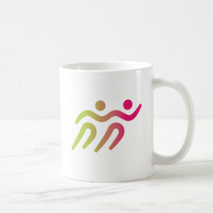 Caneca De Café ilustração de grupo de corredores