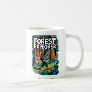 Caneca De Café Ilustração de Hiperligação de Vintage do Forest Ex