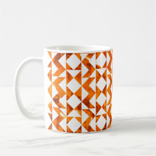 Caneca De Café Ilustração de isola geométrica de padrão boho sem