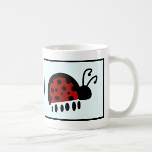 Caneca De Café Ilustração de Joaninha Fofa