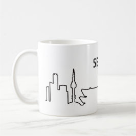Caneca De Café Ilustração de linha Seul