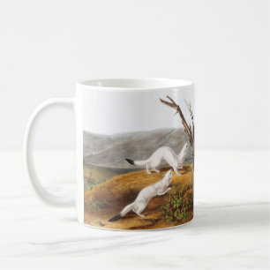 Caneca De Café Ilustração de Little Nimble Weasel Putorius agilis