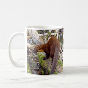 Caneca De Café Ilustração de Mamífero da Floresta Rústica da Mart