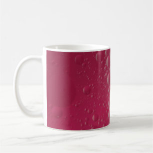 Caneca De Café Ilustração de moléculas vermelhas