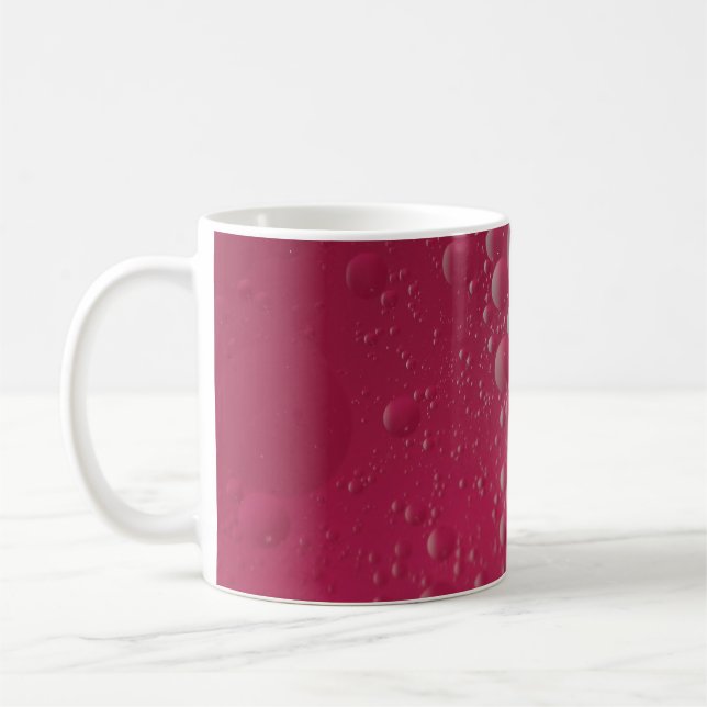 Caneca De Café Ilustração de moléculas vermelhas (Esquerda)