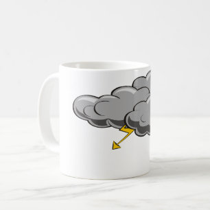 Caneca De Café Ilustração de Nuvem Natureza Flash   Céu Dramático