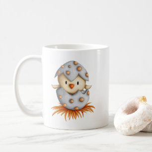 Caneca De Café Ilustração de Ocupação de pintinhos