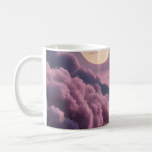 Caneca De Café Ilustração de Paisagem de Sonho Fantasia à Luz da