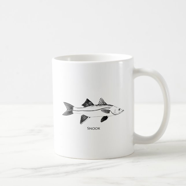 Caneca De Café Ilustração de Snook (Direita)