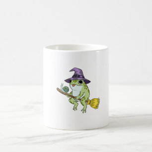 Caneca De Café Ilustração de um Sapo Feiticeiro Engraçado Montado