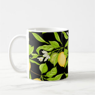 Caneca De Café Ilustração de Vintagem de Ramificação de Árvore Li