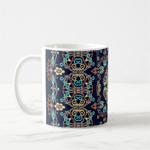 Caneca De Café ilustração decorativa étnica abstrato