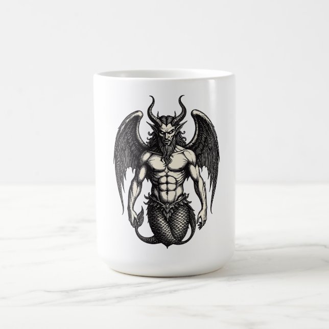 Caneca De Café Ilustração do Demônio Crocell da Maré Celestial (Centro)