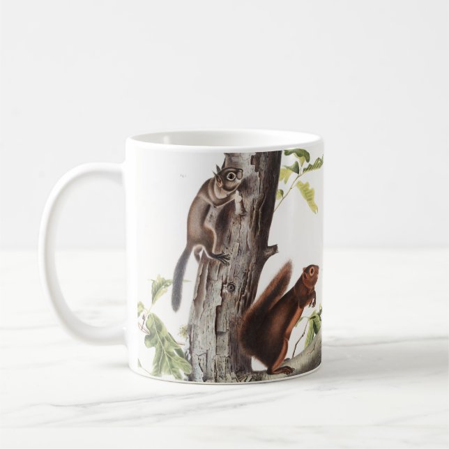 Caneca De Café Ilustração do Esquilo de Fremont e Esquilo de Soot (Esquerda)