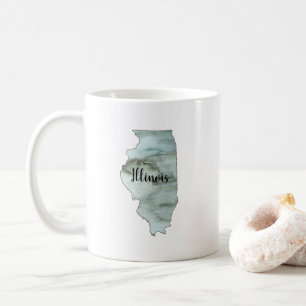 Caneca De Café Ilustração do Estado de Illinois