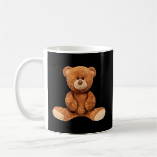 Caneca De Café Ilustração do Urso Real Teddy