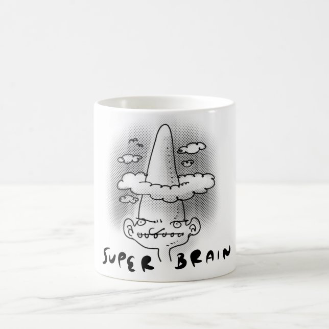 Caneca De Café ilustração engraçada do estilo de desenho animado  (Centro)