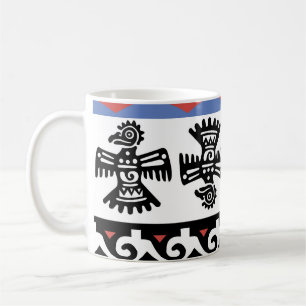 Caneca De Café Ilustração Étnica Nativa Americana