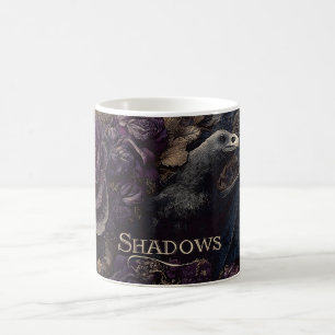 Caneca De Café Ilustração Gótica Escura da Criatura de Bat de Ave