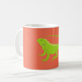 Caneca De Café Ilustração Iguana Lizard