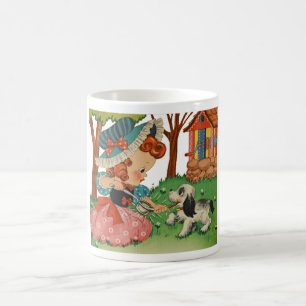 CANECA DE CAFÉ ILUSTRAÇÃO INFANTIL DE NOSTALGIA 1940