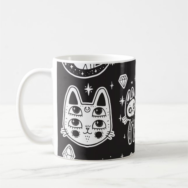 Caneca De Café Ilustração Isolada da Bruxa (Esquerda)
