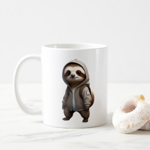 Caneca De Café Ilustração legal e Adorável da Lama