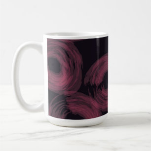 Caneca De Café Ilustração legal, moderna, de pincel de aquarela d